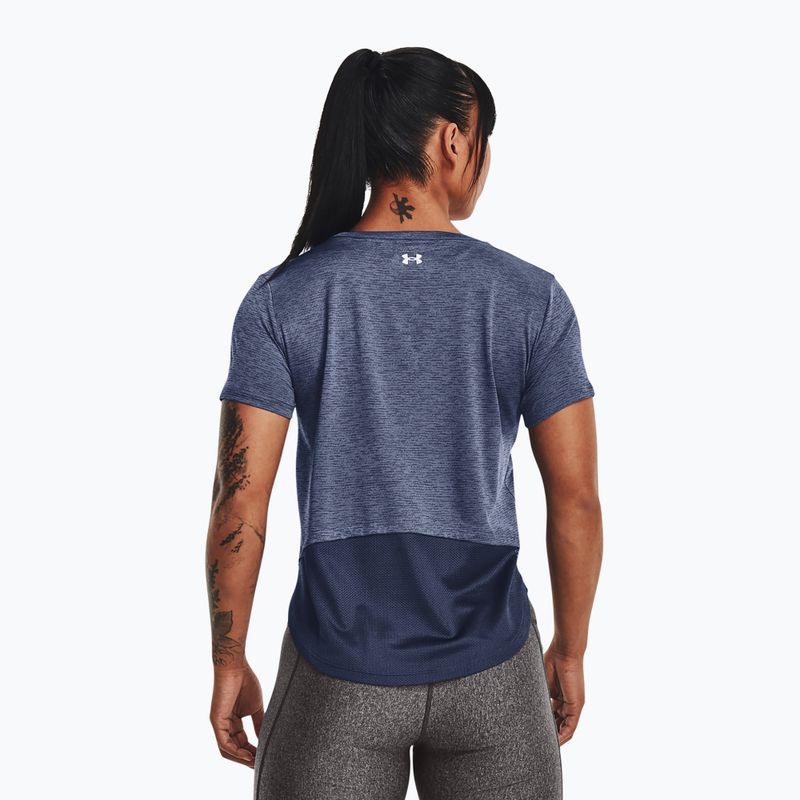 Under Armour UA Tech Vent SS dámske tréningové tričko modré 1366129 2