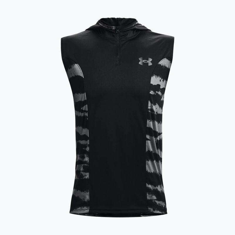 Pánske basketbalové tričko s kapucňou Under Armour  Baseline Tank Hoodie 2 čierne 13724-2-LG