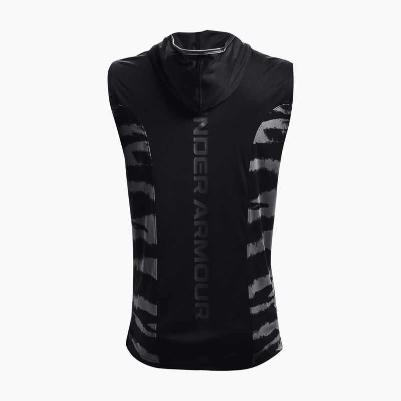 Pánske basketbalové tričko s kapucňou Under Armour  Baseline Tank Hoodie 2 čierne 13724-2-LG 2
