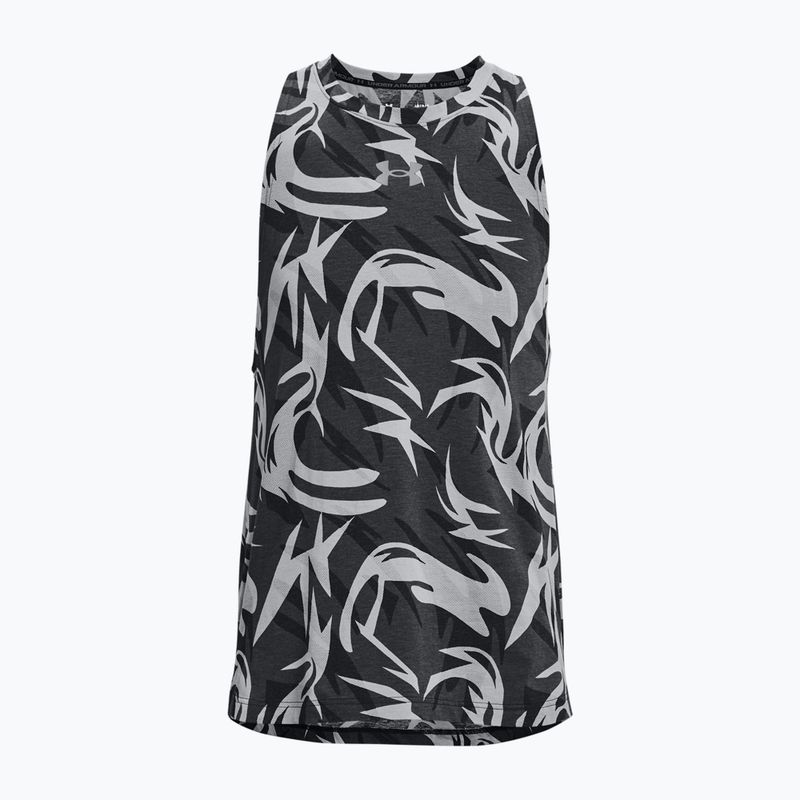 Pánsky basketbalový dres Under Armour Baseline Printed Tank 3 čierny 137239-3-MD