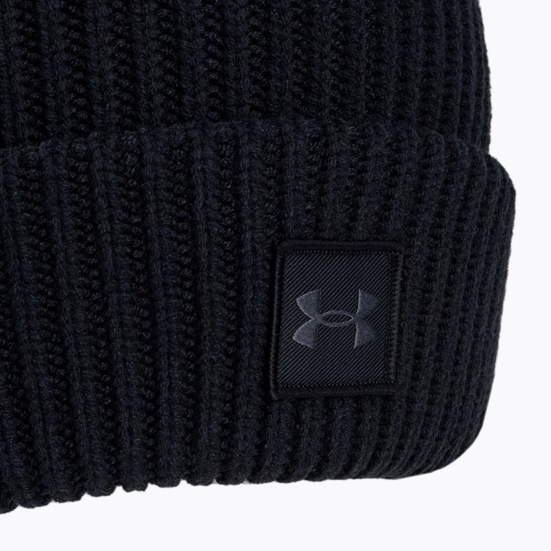 Under Armour pánska zimná čiapka Ua Halftime Ribbed black 1373092 3