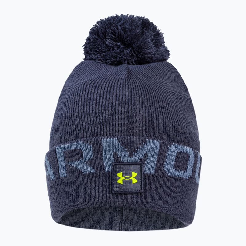 Under Armour pánska zimná čiapka Ua Halftime Fleece Pom navy blue 1373093 2