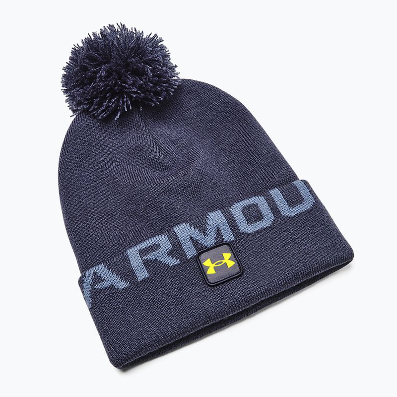 Under Armour pánska zimná čiapka Ua Halftime Fleece Pom navy blue 1373093 4