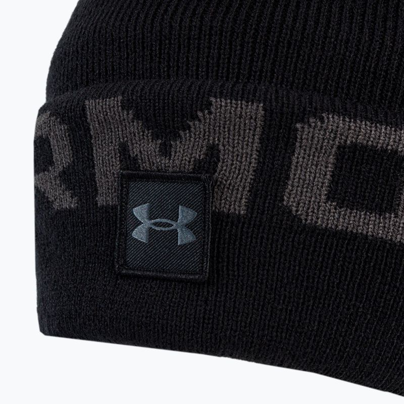 Under Armour pánska zimná čiapka Ua Halftime Fleece Pom black 1373093 3