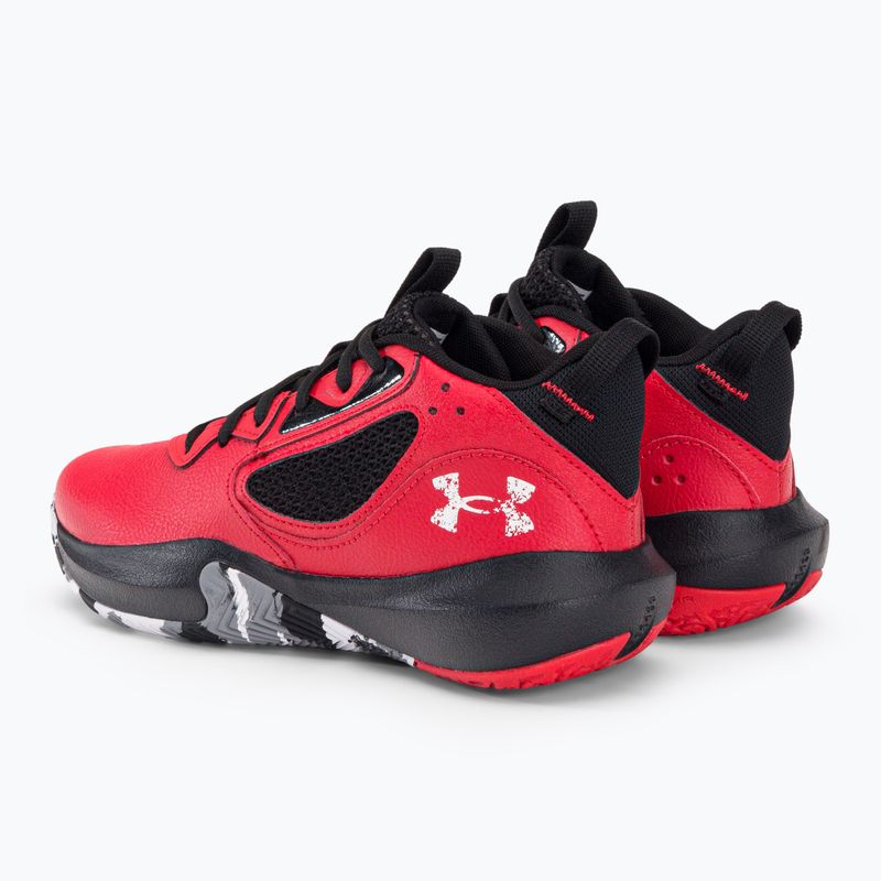Under Armour GS Lockdown 6 detská basketbalová obuv červená 3025617 3