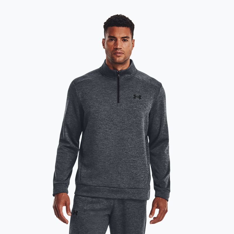 Pánska tréningová mikina Under Armour Armour Fleece 1/4 Zip pitch gray/black