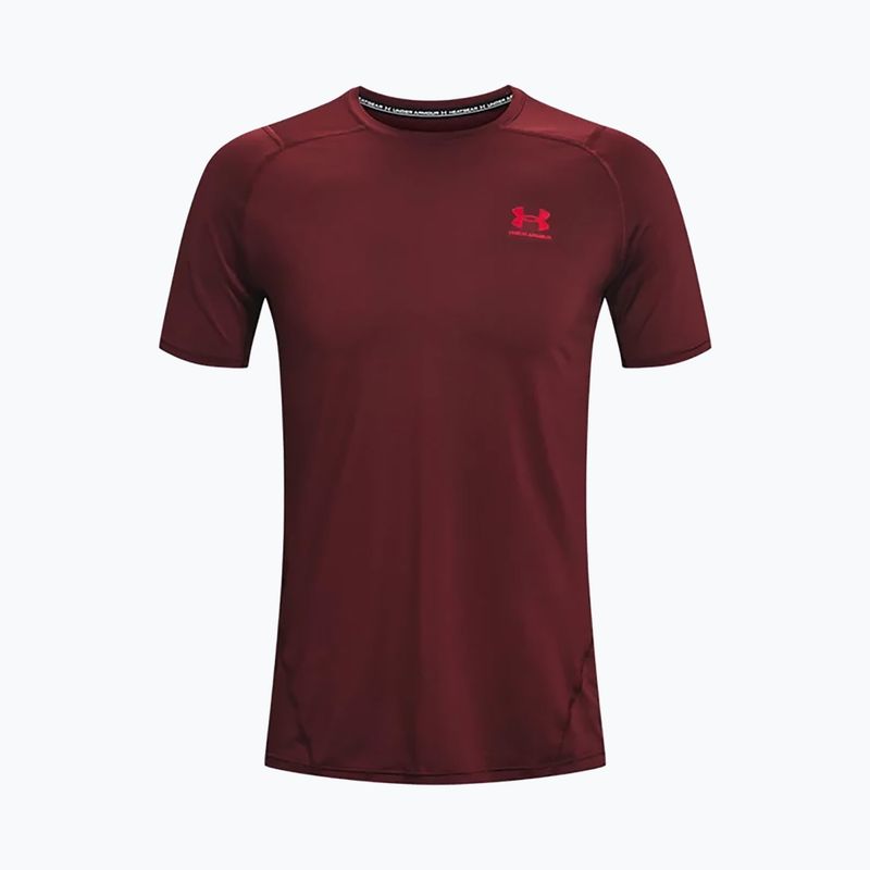 Pánske tréningové tričko Under Armour HeatGear Armour Fitted bordová 1361683