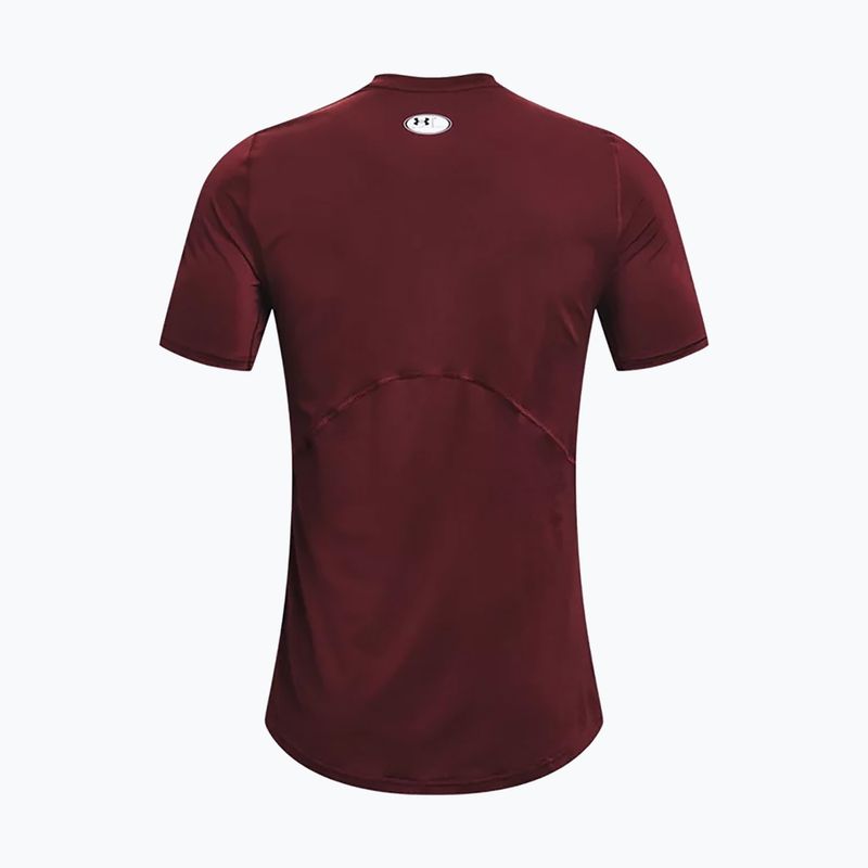 Pánske tréningové tričko Under Armour HeatGear Armour Fitted bordová 1361683 2