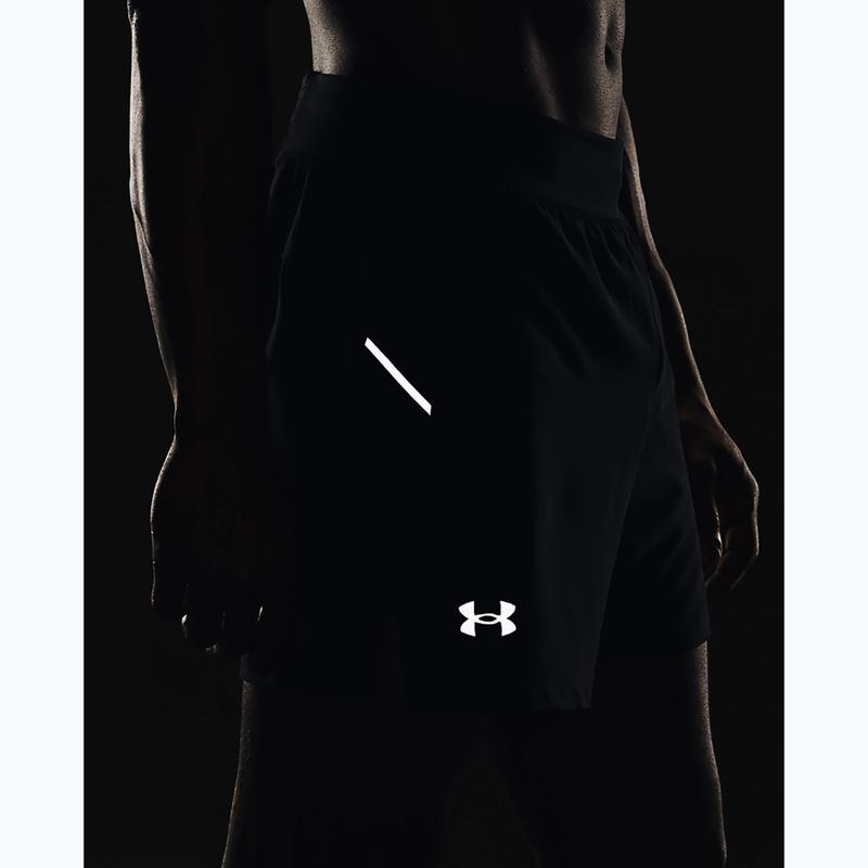 Pánske bežecké šortky Under Armour Launch Elite 5" black/black/reflective 9