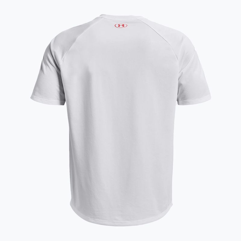 Under Armour Tech Fade pánske tréningové tričko červeno-biele 1377053 4