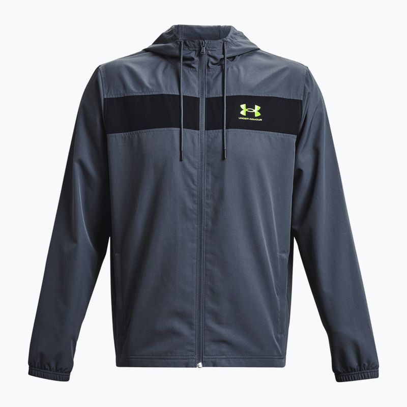 Under Armour Sportstyle Windbreaker šedá pánska tréningová bunda 1361621-044