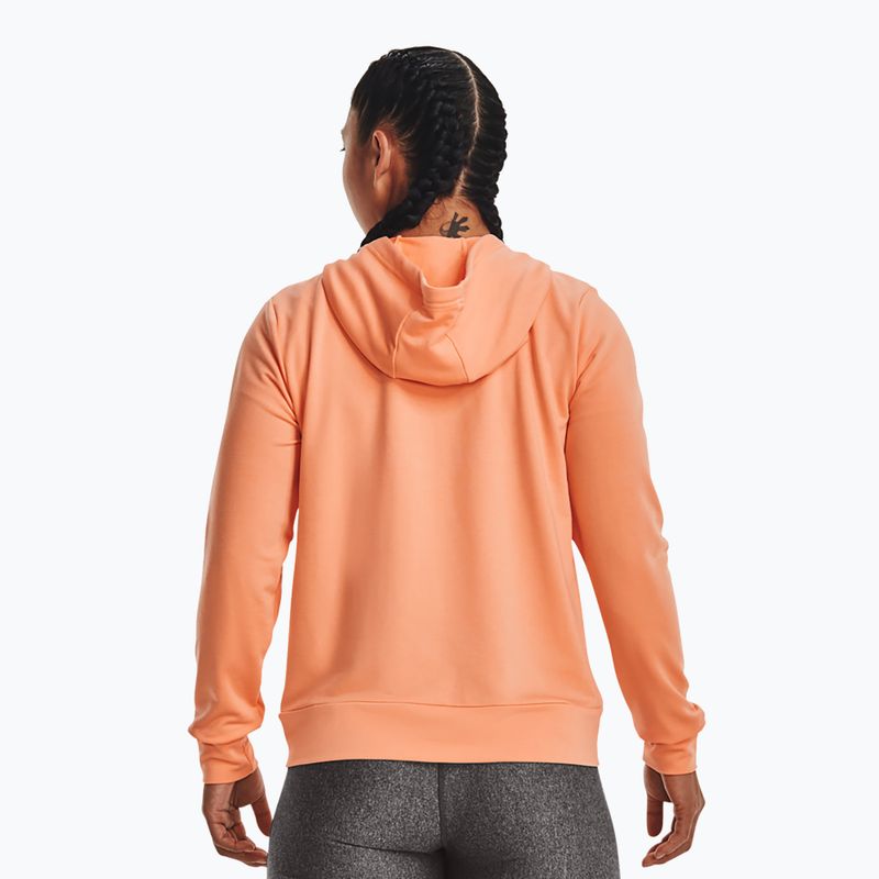 Under Armour dámska tréningová mikina Rival Terry FZ Hoodie orange 1369853-868 2
