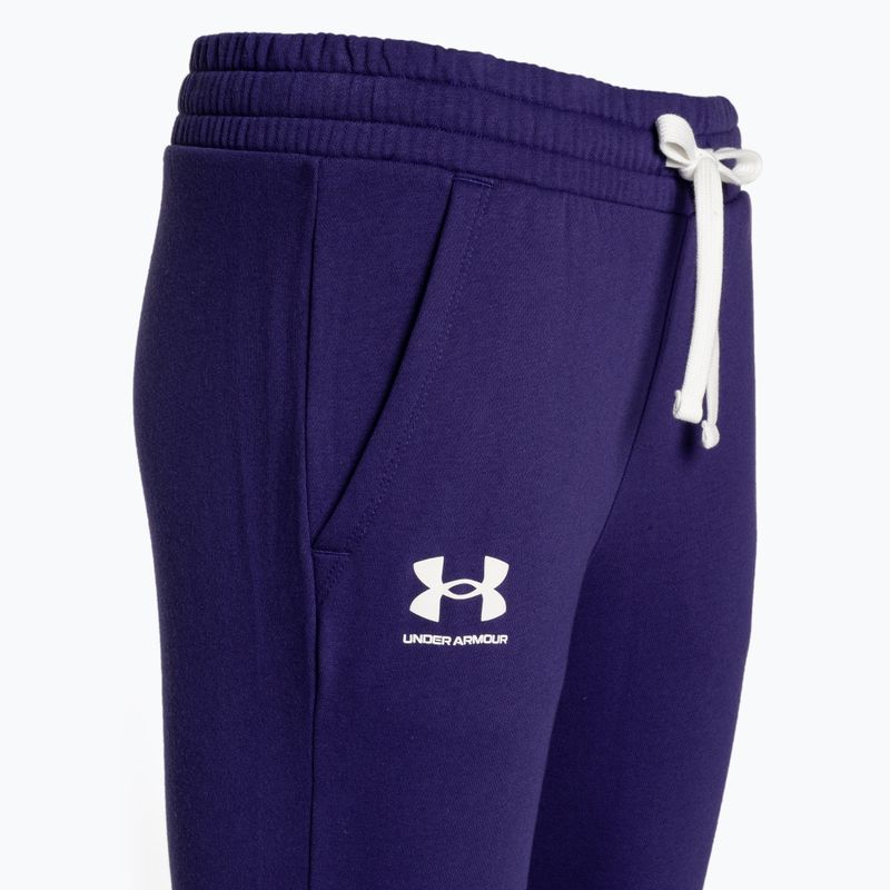 Under Armour dámske tréningové nohavice Rival Fleece Joggers navy blue 1356416 5