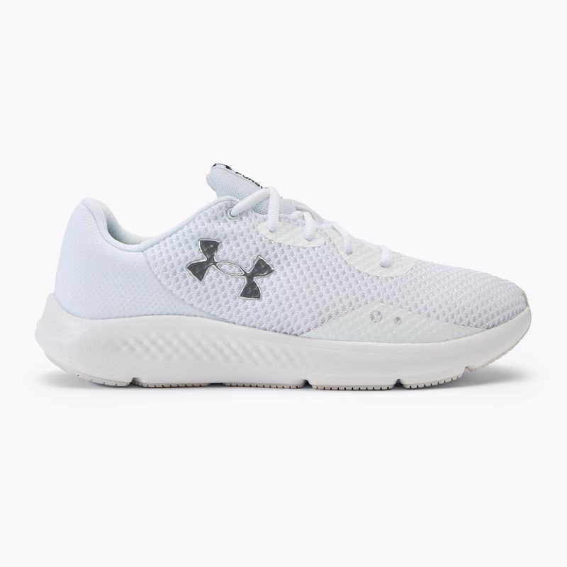 Pánska bežecká obuv Under Armour Charged Pursuit 3 white/white/metallic silver 2