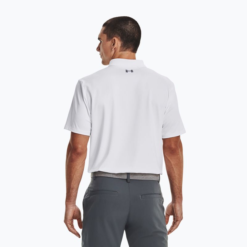 Pánske polo tričko Under Armour Matchplay Polo white/pitch gray 3