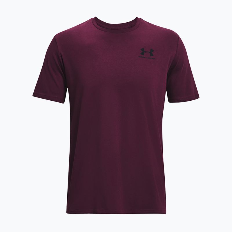 Pánske tričko Under Armour Sportstyle Left Chest purple stone/black 5