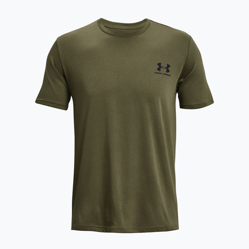 Pánske tričko Under Armour Sportstyle Left Chest marine green/black 4
