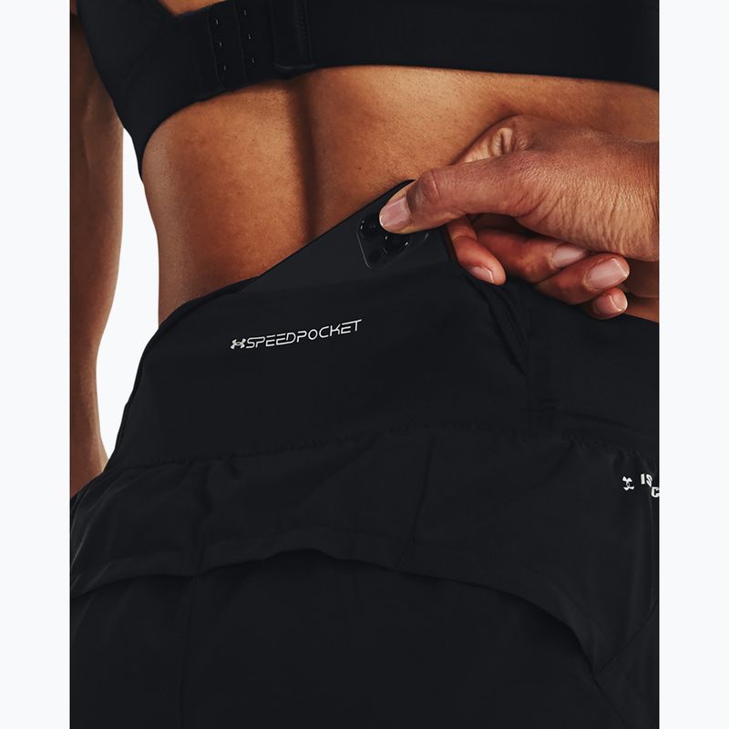 Dámske bežecké šortky Under Armour Launch Pro 2IN1 black/black/reflective 5