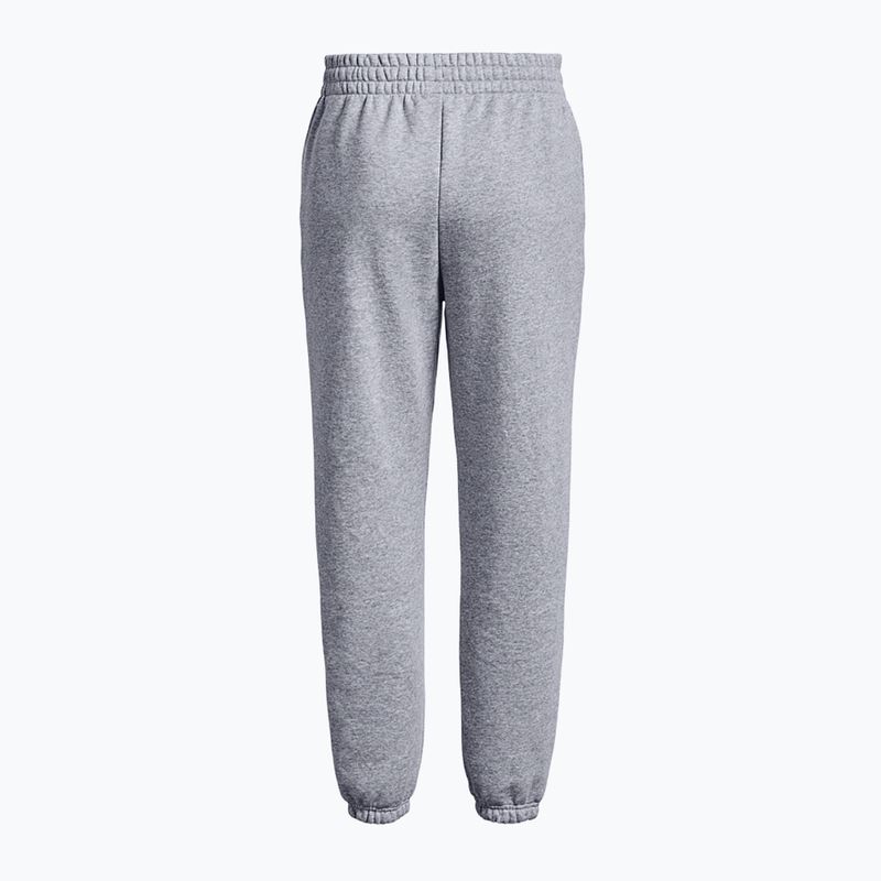 Dámske tréningové nohavice Under Armour Essential Fleece Joggers mod gray light heather/white 6