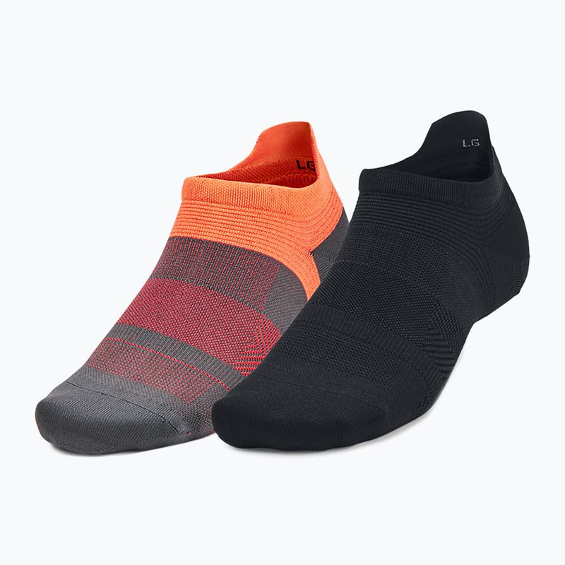 Under Armour Ad Run Lite 2Pk Ns Tab bežecké ponožky čierne 1376077