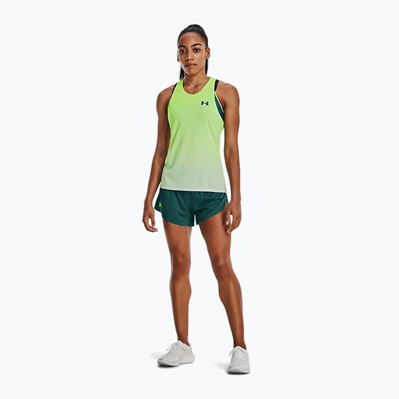 Dámske bežecké tielko Under Armour Rush Cicada Singlet žlté 1378404 2