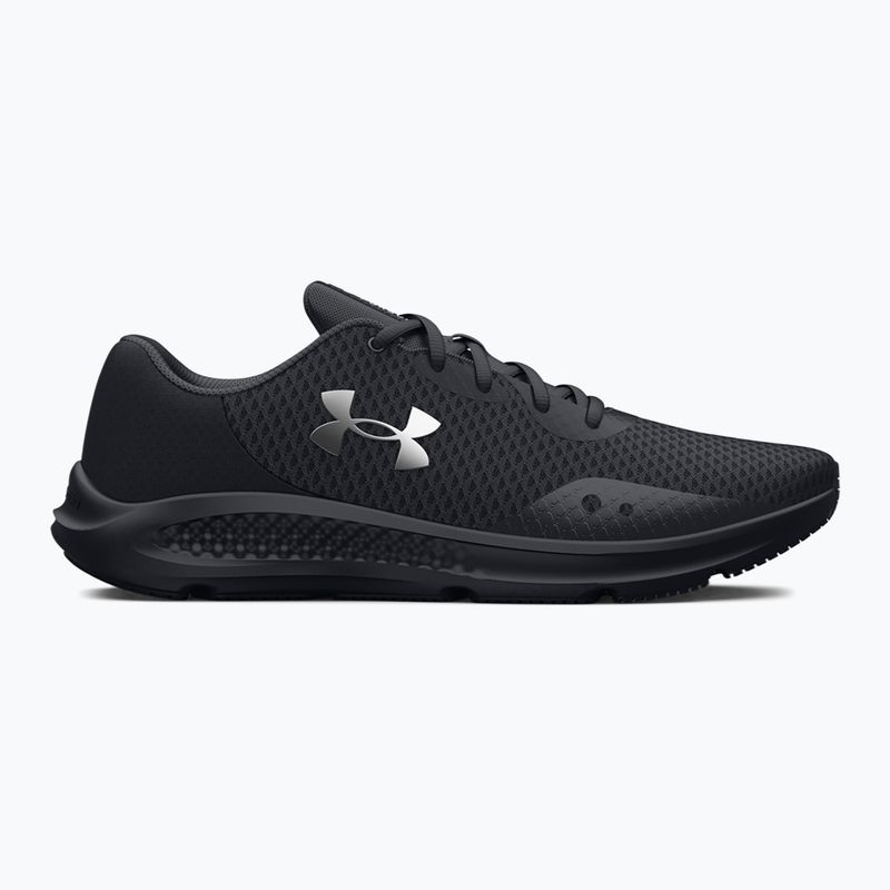 Dámska bežecká obuv Under Armour Charged Pursuit 3 black/black/metallic silver 8