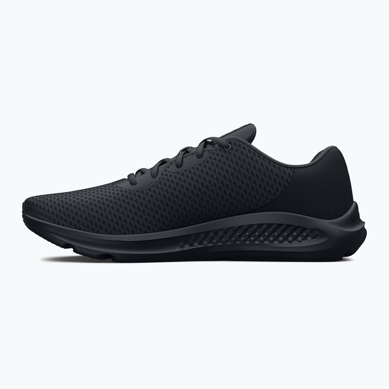 Dámska bežecká obuv Under Armour Charged Pursuit 3 black/black/metallic silver 9