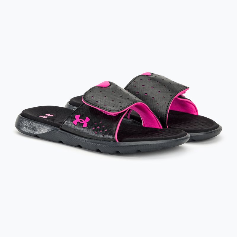 Dámske šľapky Under Armour Ignite 7 SL black/black/rebel pink 4