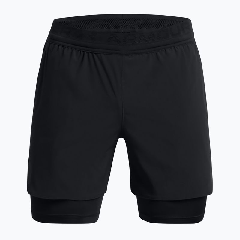 Pánske šortky Under Armour Peak Woven 2v1 black/black 6