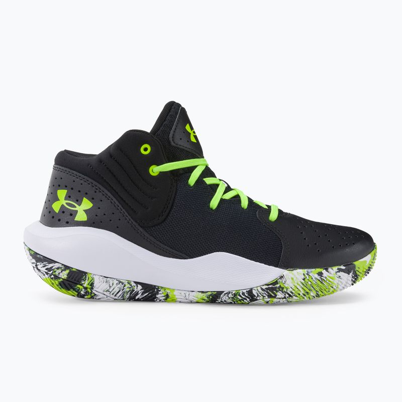 Detská basketbalová obuv Under Armour GS Jet '21 black-green 3024794 2