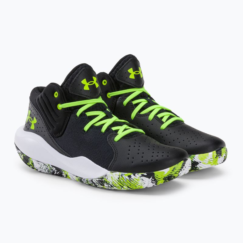 Detská basketbalová obuv Under Armour GS Jet '21 black-green 3024794 4