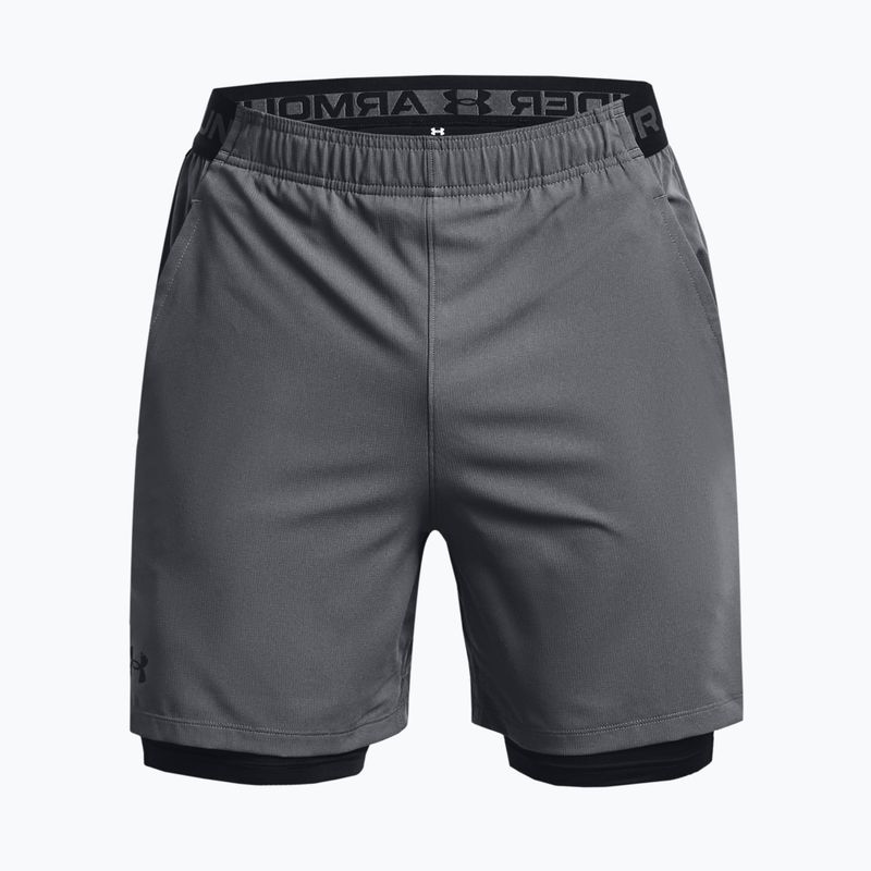 Under Armour Vanish Woven 2v1 šedé pánske tréningové šortky 1373764