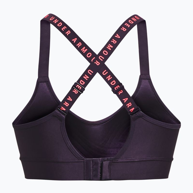 Under Armour Infinity Covered Mid fialová fitness podprsenka 1363353-541 4