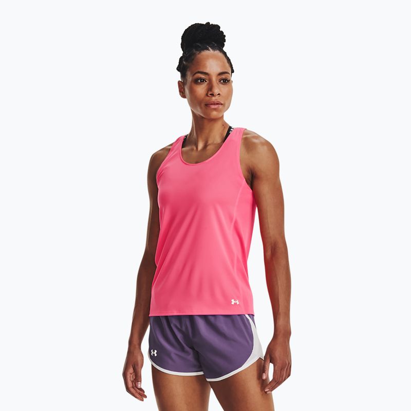 Under Armour Fly By Tank dámske bežecké tielko ružové 1361394-683