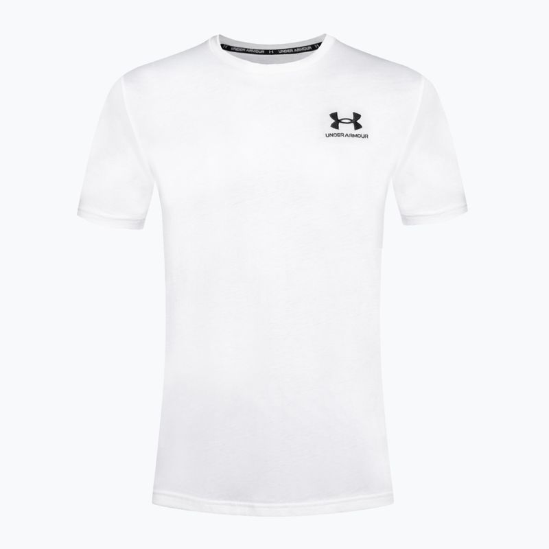 Pánske tričko Under Armour Logo Emb Heavyweight white/black 5