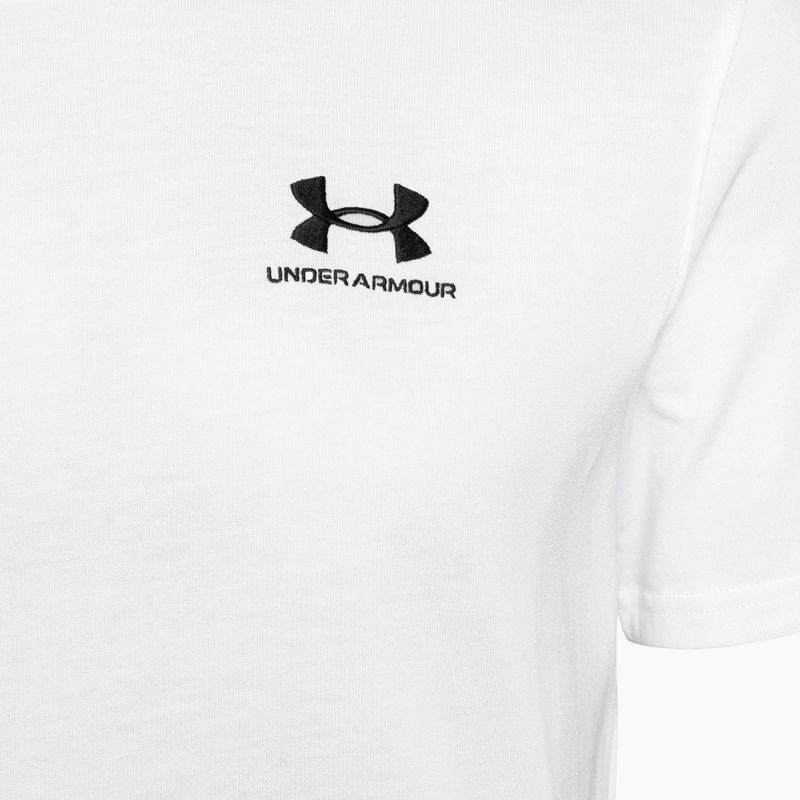 Pánske tričko Under Armour Logo Emb Heavyweight white/black 7