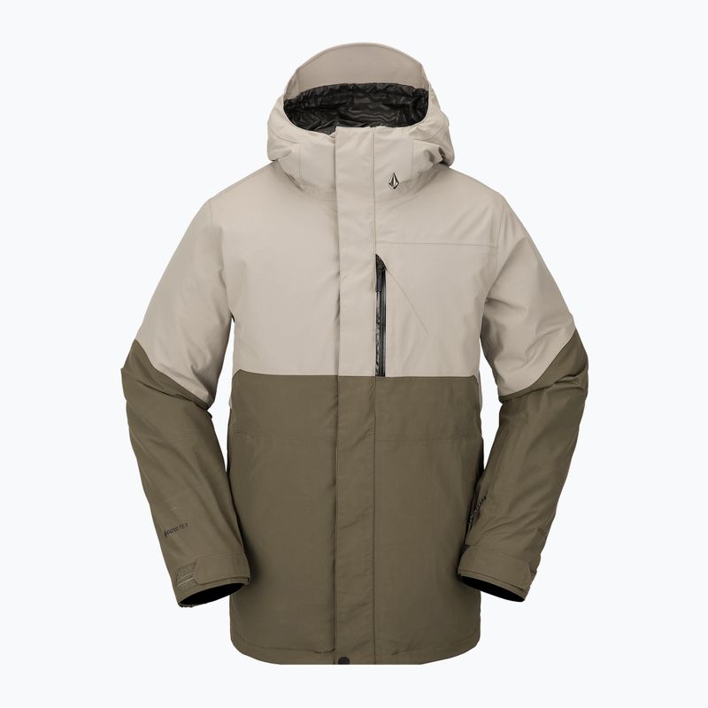 Pánska snowboardová bunda Volcom L Ins Gore-Tex brown and beige G0452302 4
