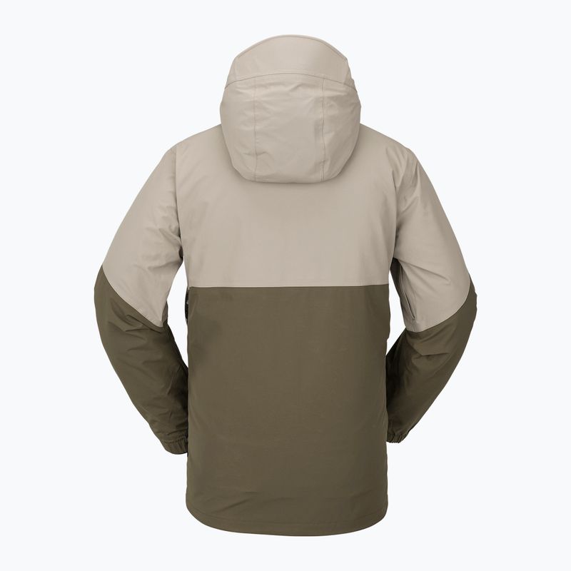 Pánska snowboardová bunda Volcom L Ins Gore-Tex brown and beige G0452302 5