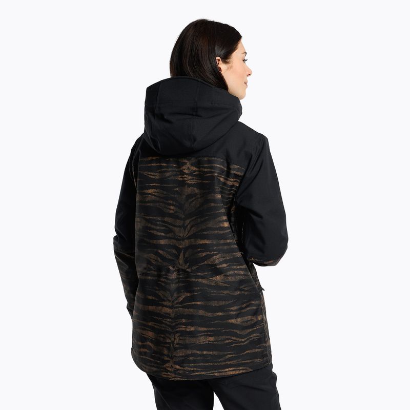 Dámska snowboardová bunda Volcom Shelter 3D Stretch black-brown H0452210 3