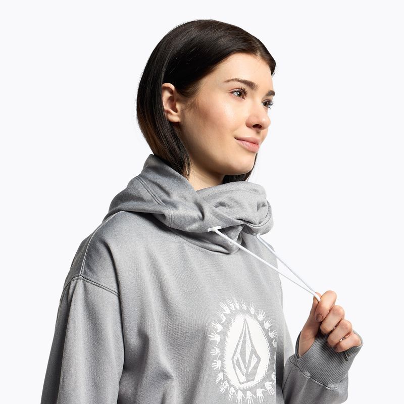 Dámska snowboardová mikina Volcom Spring Shred Hoody šedá H4152303 5