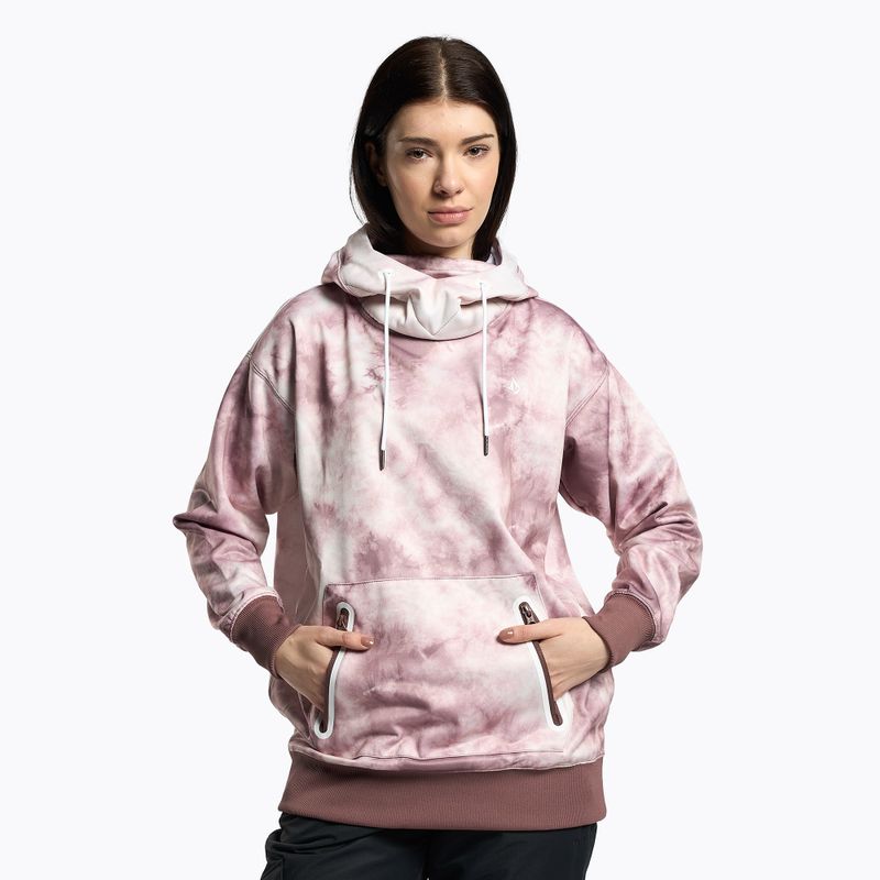 Dámska snowboardová mikina Volcom Spring Shred Hoody pink H4152303