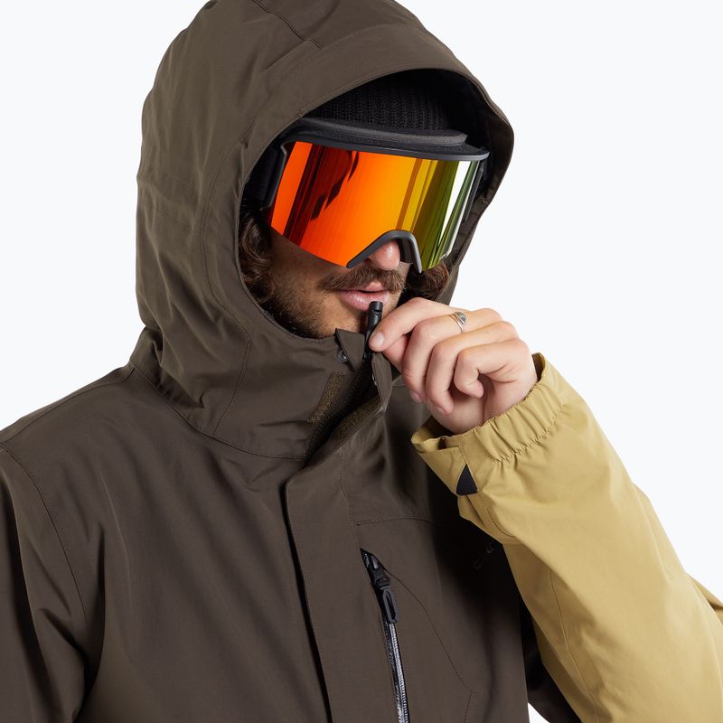 Pánska snowboardová bunda Volcom L Ins Gore-Tex hnedá 4