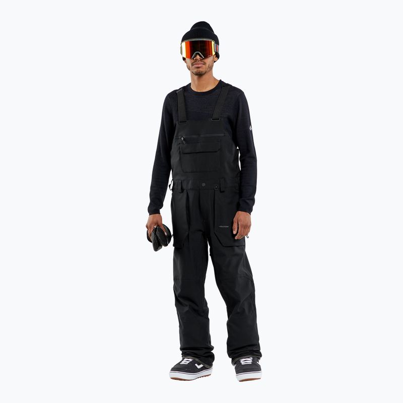 Pánske snowboardové nohavice Volcom Roan Bib Overall black