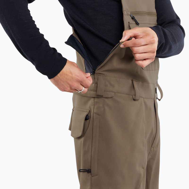 Pánske snowboardové nohavice Volcom Roan Bib Overall teak 5