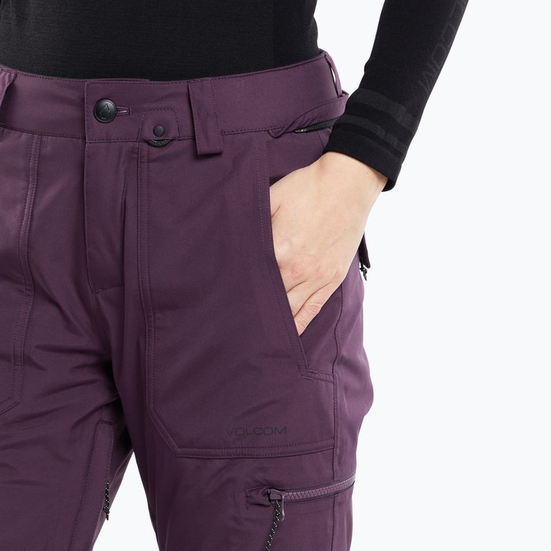 Dámske snowboardové nohavice Volcom Knox Ins Gore-Tex blackberry 4