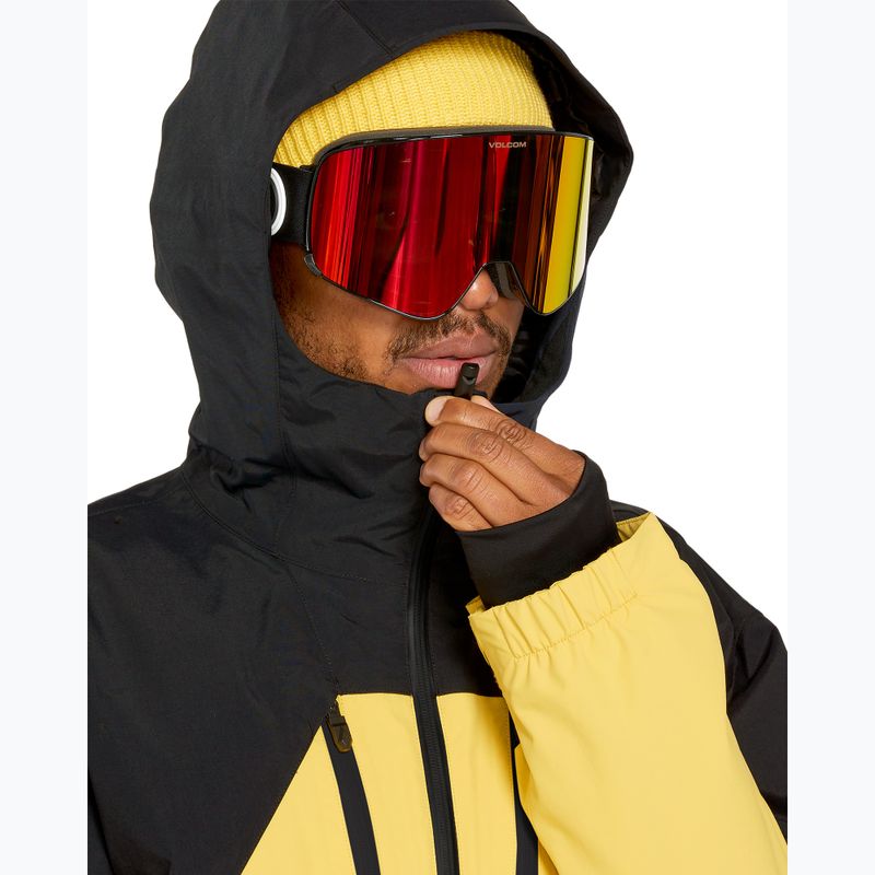 Pánska snowboardová bunda Volcom Tds 2L Gore-Tex tmavo žltá 4