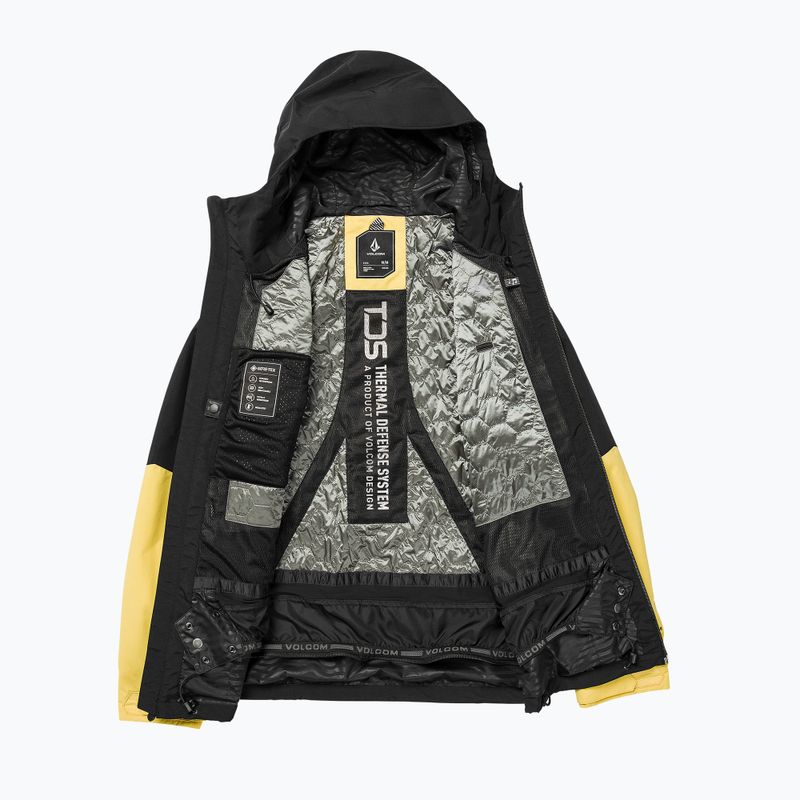 Pánska snowboardová bunda Volcom Tds 2L Gore-Tex tmavo žltá 12