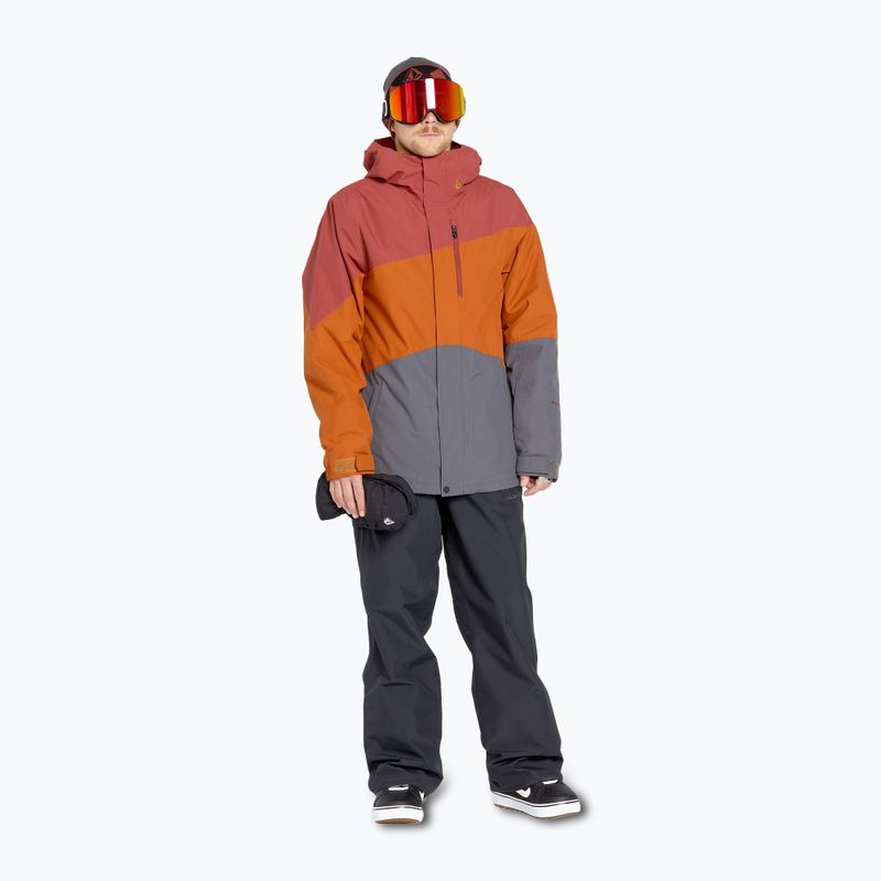 Pánska snowboardová bunda Volcom Primry Ins caramel 2