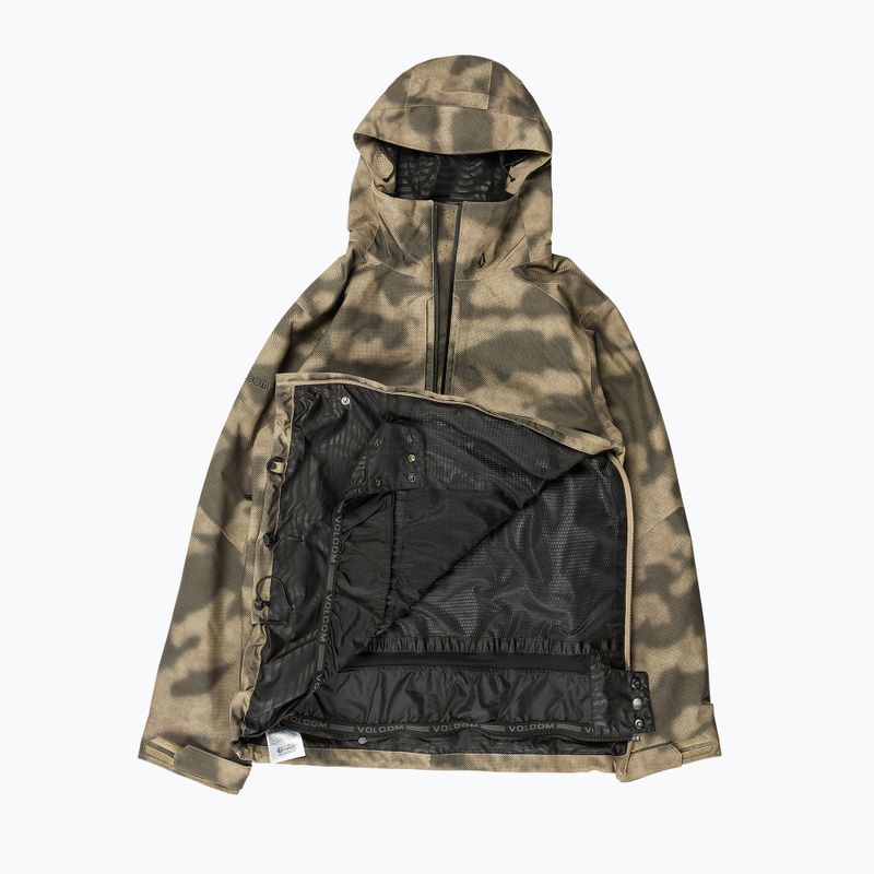 Pánska snowboardová bunda Volcom Brighton Pullover camouflage 10