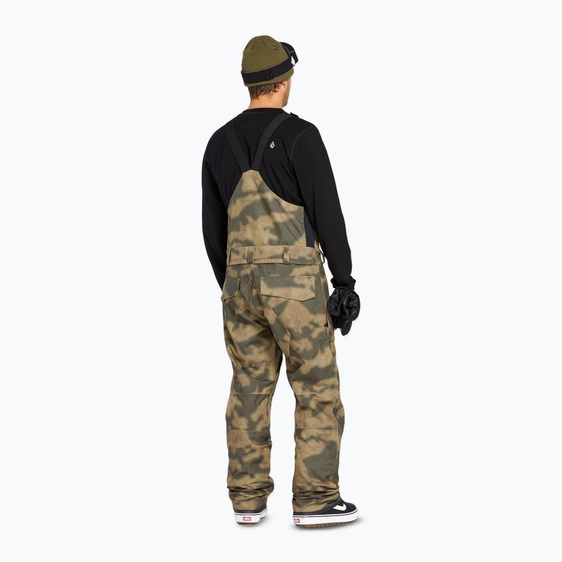 Pánske snowboardové nohavice Volcom Roan Bib Overall camouflage 3